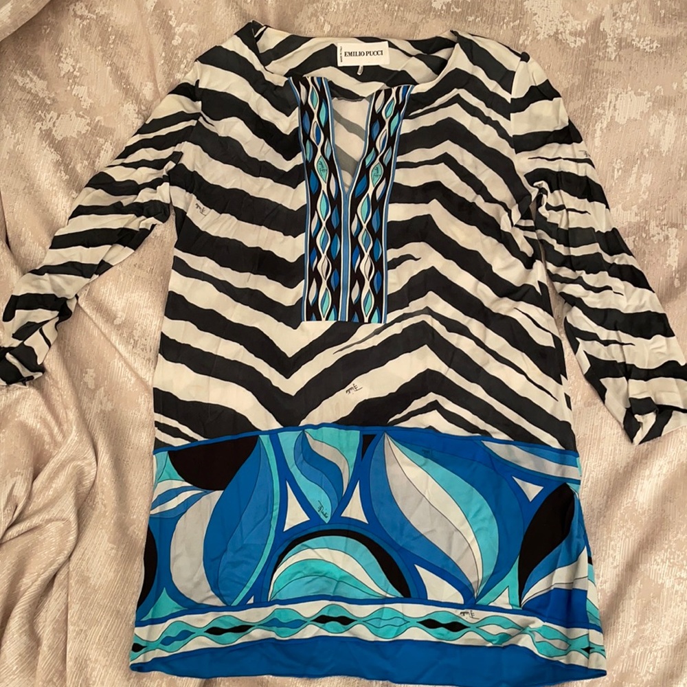 Emilio Pucci Zebra print top